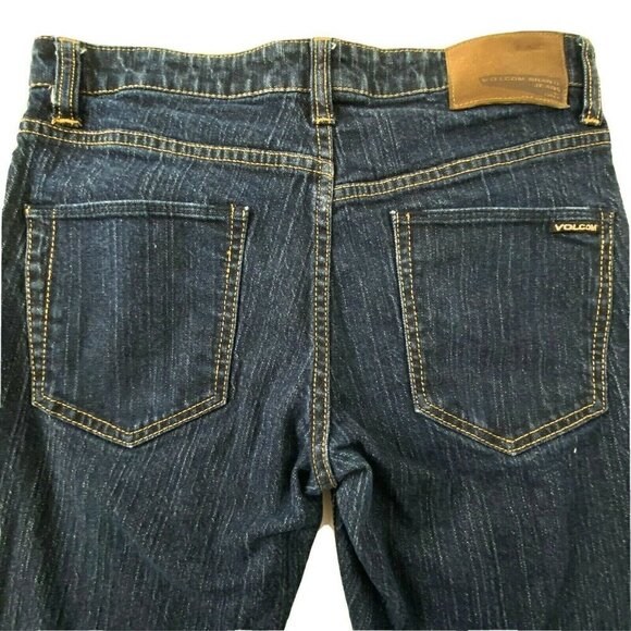 Volcom Women's size 30 2 x 4 Skinny Blue Denim Jeans Dark Wash 30 x 30 - Picture 5 of 12